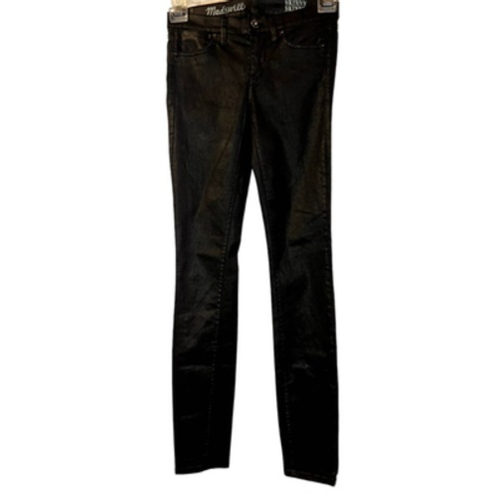 Madewell Pants Black Skinny Skinny Coated Jeans Style 03740 Size‎ 24x32
